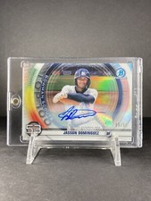 2020 Bowman Chrome Jasson Dominguez Bowman Scouts Top 100 Auto #09/50 BTP-53