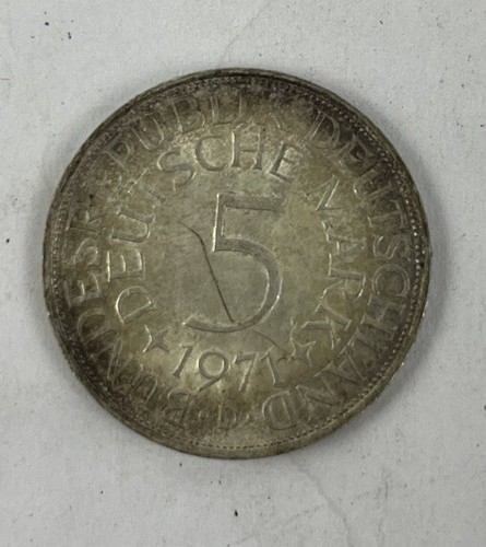 1971 D DEUTSCHLAND - 5 DEUTSCHE MARK SILBER - Bild 1 von 4
