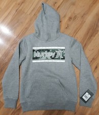Boys Hurley Hooded Sweatshirt- Size Medium- NEW