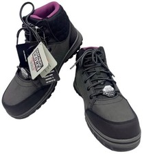 Skechers Women's Work McColl Comp Toe Ankle Boots Black/Mauve #108004 Size: 9