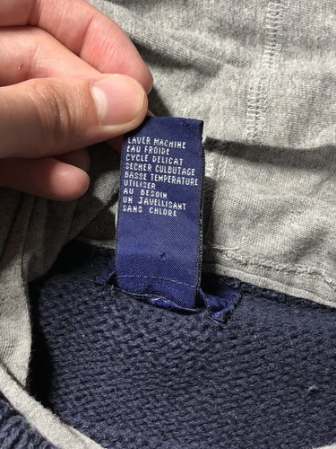 VINTAGE Gap Logo Sweater Youth Size Large Sport Dept KNIT Hoodie Blue 90s - Picture 15 of 20