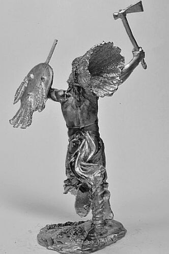 ⭐️USA. Apache Indian 19th century Figurines Miniatures Tin 54mm 1/32 UnPainted⭐️ - Picture 3 of 3