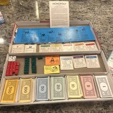 Vintage 1974 Monopoly Board Game COMPLETE Parker Brothers