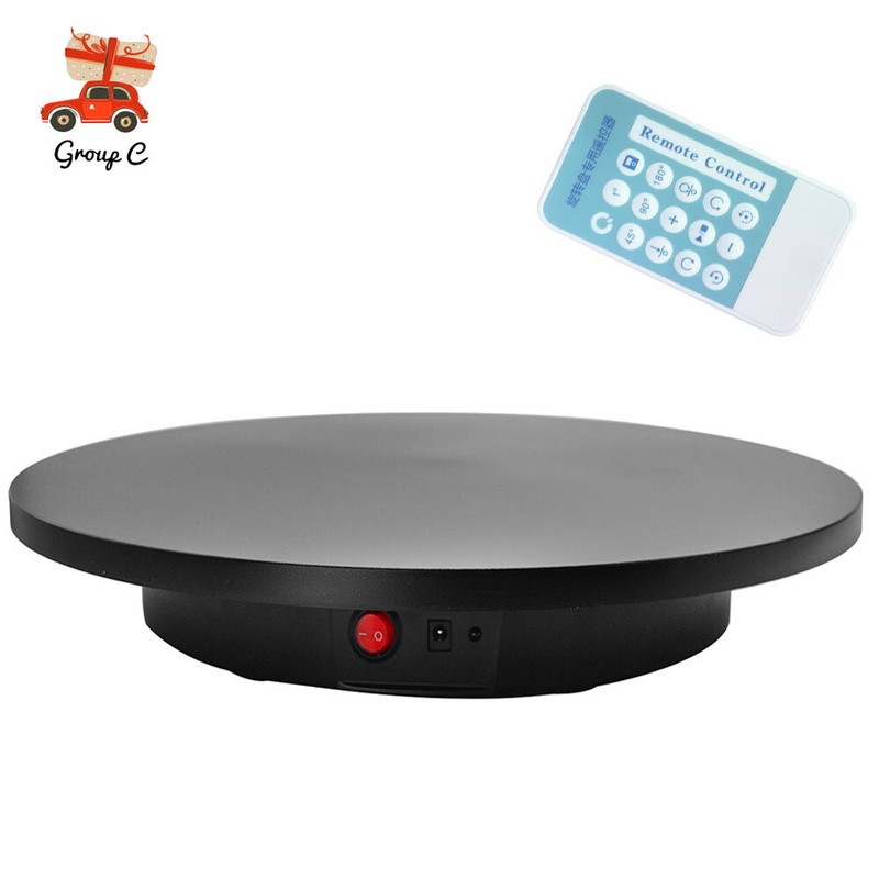 16.5in 360°Remote Control Electric Motorized Rotating Turntable Display Stand~