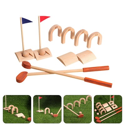 Holz Sport Spielzeug Tetherball Set Mit Basis Outdoor-Putting Trick Schuss