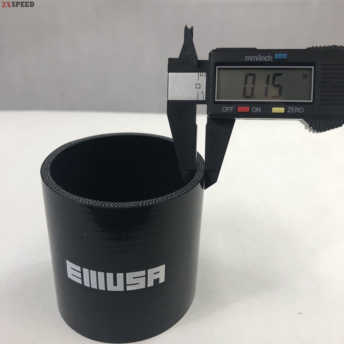 2.75" Silicone Turbo Coupler – 3-Ply Straight Hose, Black, Performance Fit By System1 Designs - View #4