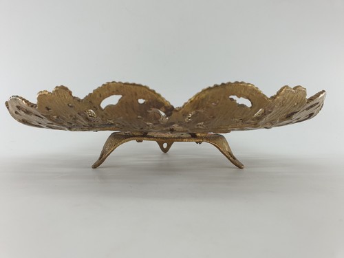 Plateau coupe à fruit métal bronze menorah juive Jérusalem Israel no Wainberg - Imagen 9 de 11