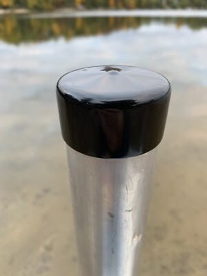 Seventy-five (75) Round Vinyl Cap 1 7/8 (1.875) inch-Dock Post Pipe Cap-Flexible