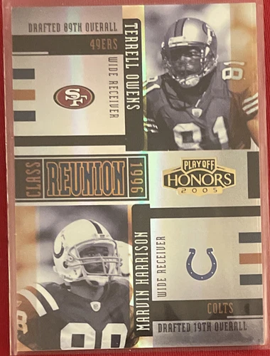 2005 Playoff Honors Marvin Harrison / Terrell Owens Class Reunion #/100 MINT!