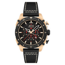 Image of AVI-8 Hawker Hunter Atlas Mens Jet Black Men's watch AV-4100-06