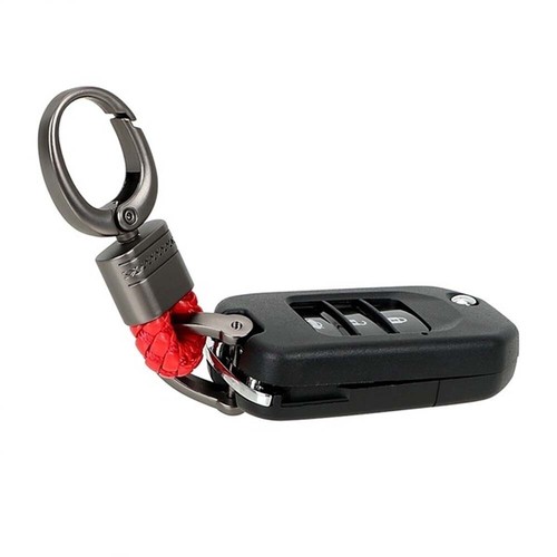 Mens Metal Leather Keyfob Key Chain Ring Car Keyring Keychain Key Holder AU - Picture 7 of 10