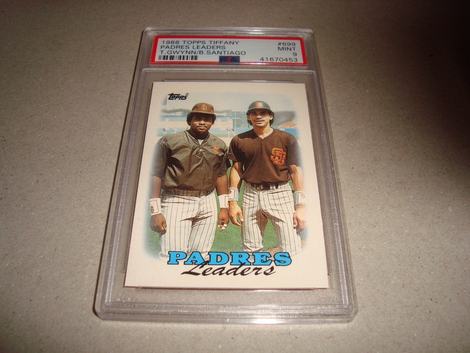 1988 Topps TIFFANY #699 TONY GWYNN psa 9 San Diego PADRES (453) MINT