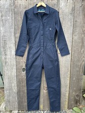 EUC Dickies Women's Temp-iQ Long Sleeve Flex Work Coverall Dark Navy Blue Small