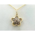 Le Vian 14K Yellow Gold 18" Star Pendant Necklace for Women Chocolate Diamonds — photo 1