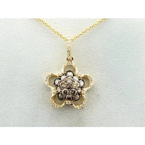 Le Vian 14K Yellow Gold 18" Star Pendant Necklace for Women Chocolate Diamonds