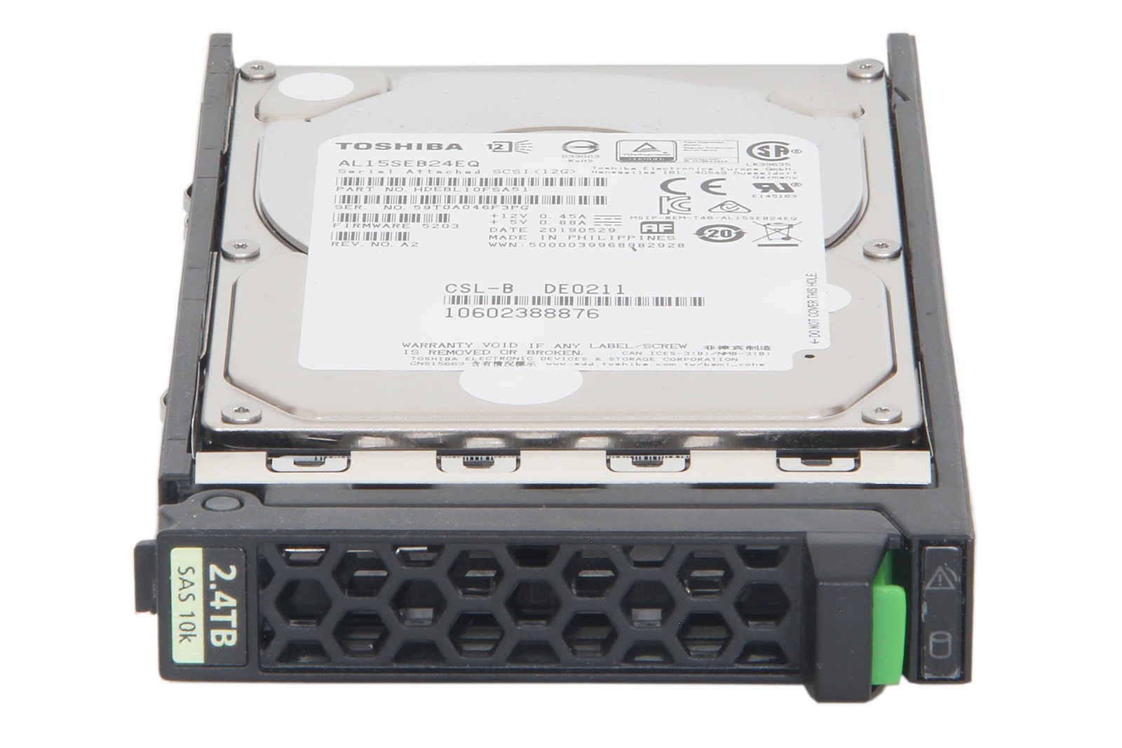 Fujitsu 2.4TB 12G SAS 10K Hot Plug HDD Primergy / FSC 10602388876