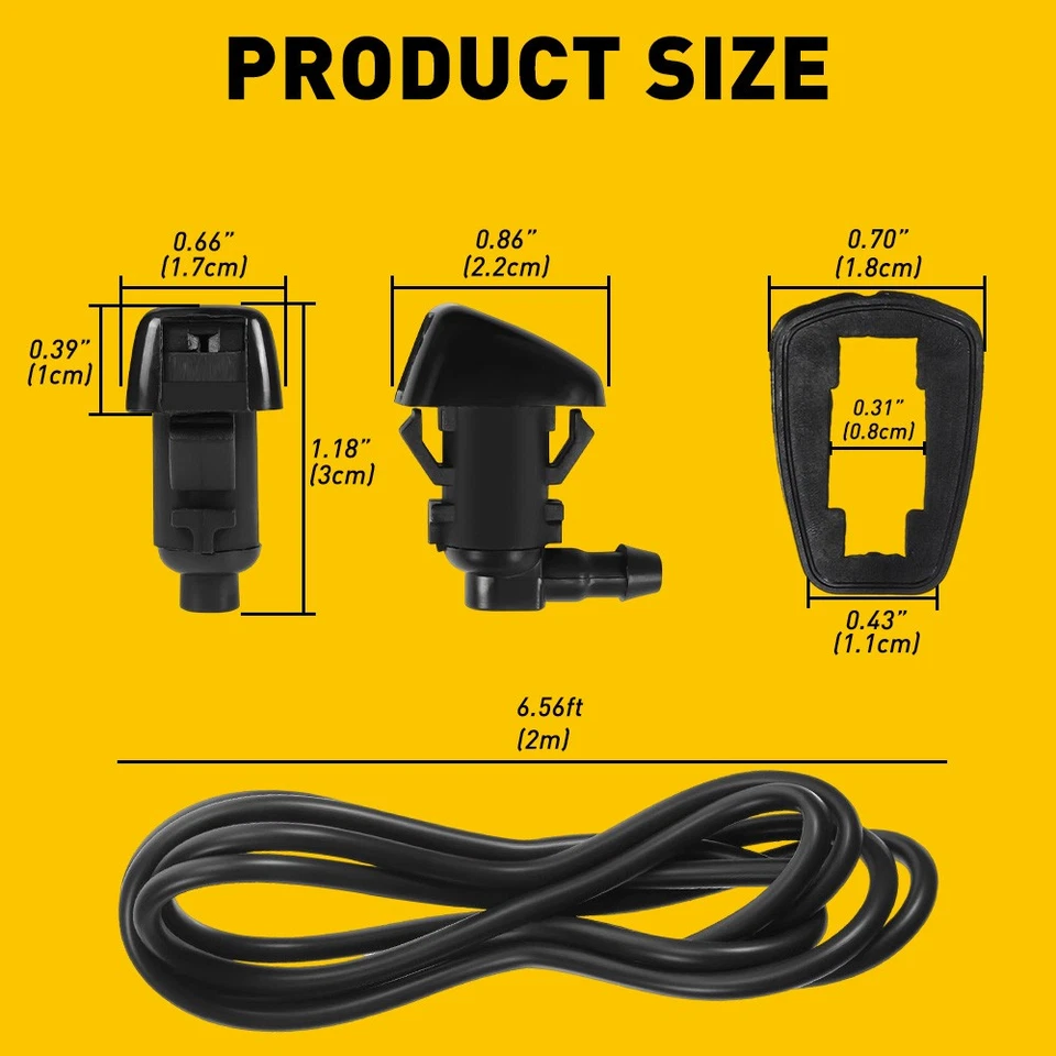 Juego de 1-5 boquillas + manguera + conectores para Jeep 2005-2016 Grand Cherokee Foto 3 de 4