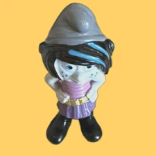 2012 Schleich Peyo Smurfs Vexy PVC Vinyl Figurine Tag 2" Tall Toy Collectable