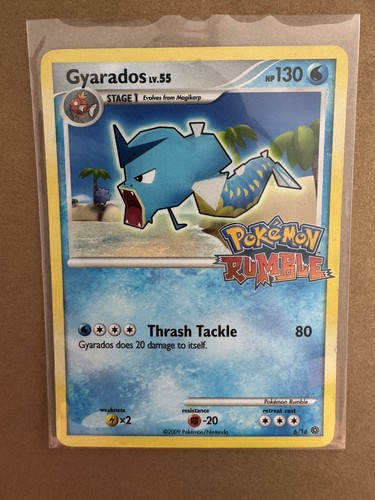 Pokemon TCG Gyarados 6/16 Rumble Promo 2009 Regular 130 HP Stage 1 English