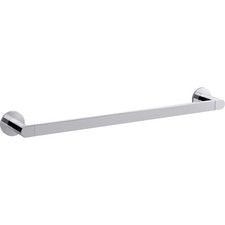 KOHLER K-73141-CP Composed 18-Inch Bathroom Towel bar, Polished Chrome