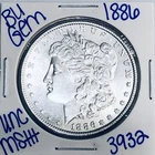 1886 BU UNCIRCULATED MORGAN SILVER DOLLAR AUTHENTIC U.S. MINT FREE SHIPPING 3932