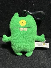 Uglydoll Ikoy Yoki Plush Keychain Clip Green Monster 2011 Pretty Ugly RARE HTF