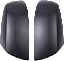 Driver and Passenger Side Mirror Cover Matte Black with Clip for Toyota Tundra 2