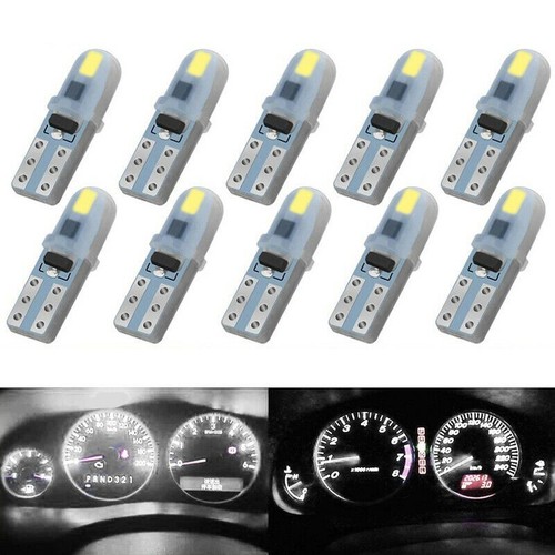 10 Pcs LED Light 6000K Dashboard DustProof Panel T5 3014 Instrument - Picture 2 of 8