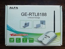 Alfa AWUS036NHR Network Card USB Antenna Adapter German Version GE - RTL 8188