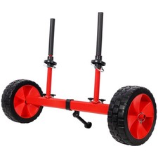 Heavy-Duty Sit-On-Top Kayak Cart 10" Wheels Width Adjustable
