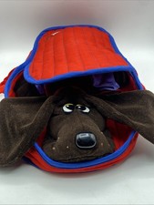 Vintage 1985 Tonka Pound Puppies Large 18 Dark Brown Dog Plush w/ Outfits Bag