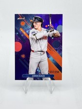 2025 Topps Finest Jarren Duran #96 Purple Refractors Boston Red Sox #/250 SP