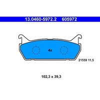 ATE 13.0460-5972.2 Bremsbelagsatz, Scheibenbremse