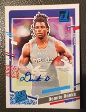 2023 Panini Donruss Rated Rookie Canvas Auto Deonte Banks 47/49
