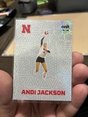 2025 Onit Athlete Andi Jackson Fusion Holo 94/99 #F-9 Nebraska Volleyball 