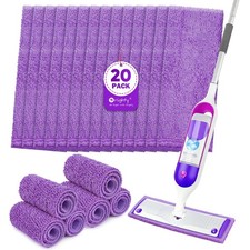 Microfiber Mop Pads for Swiffer PowerMop, 20 Pack, 20 Purple