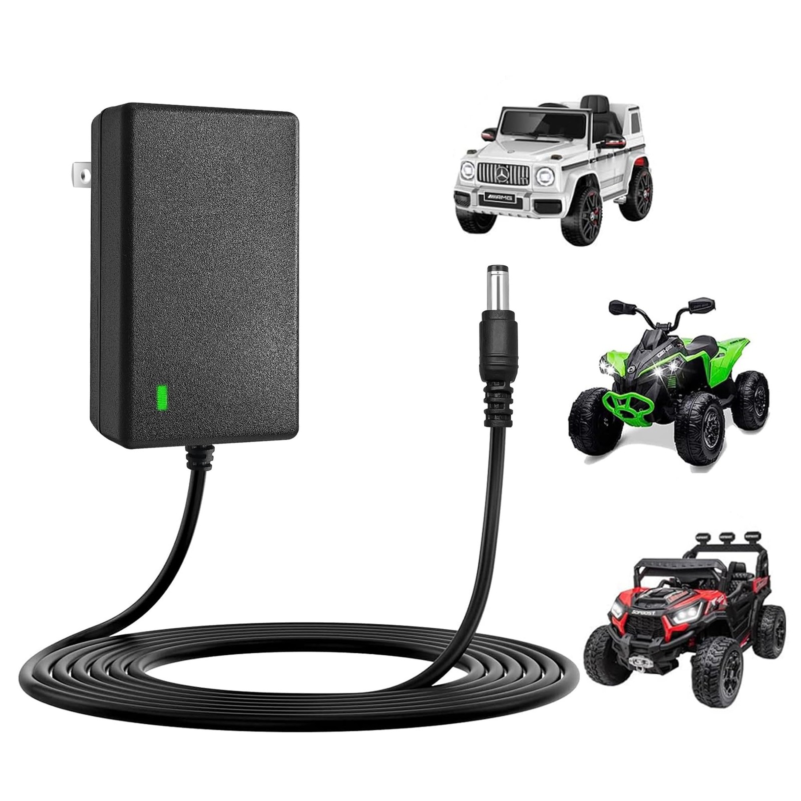 24V Battery Charger for Ride On Toys &ndash; Compatible with Power Wheels, Kids Ride O