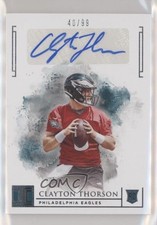 2019 Panini Impeccable Rookie Auto 40/99 Clayton Thorson #141 Auto 2jq
