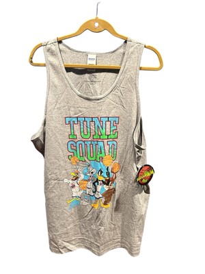 Tune Squad Basketball Sleeveless Tank Top T-Shirt Men's Size XL Gray NEW