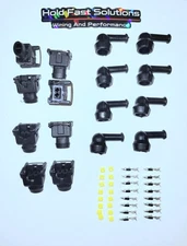 8 EV1 Injector Connector Plug With Boots And Terminals (Low Profile)