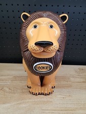 Vintage 1999 The Original Tiger Cookie Jar Roaring Talking Lion Collectable