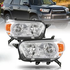 For 2010 2011 2012 2013 Toyota 4runner Limited Sr5 Chrome Amber Headlight Lr