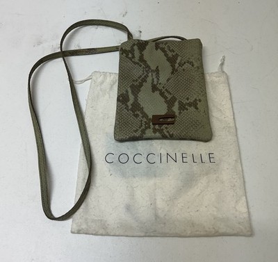 Coccinelle Snakeskin Embossed Crossbody Bag With Dust Bag