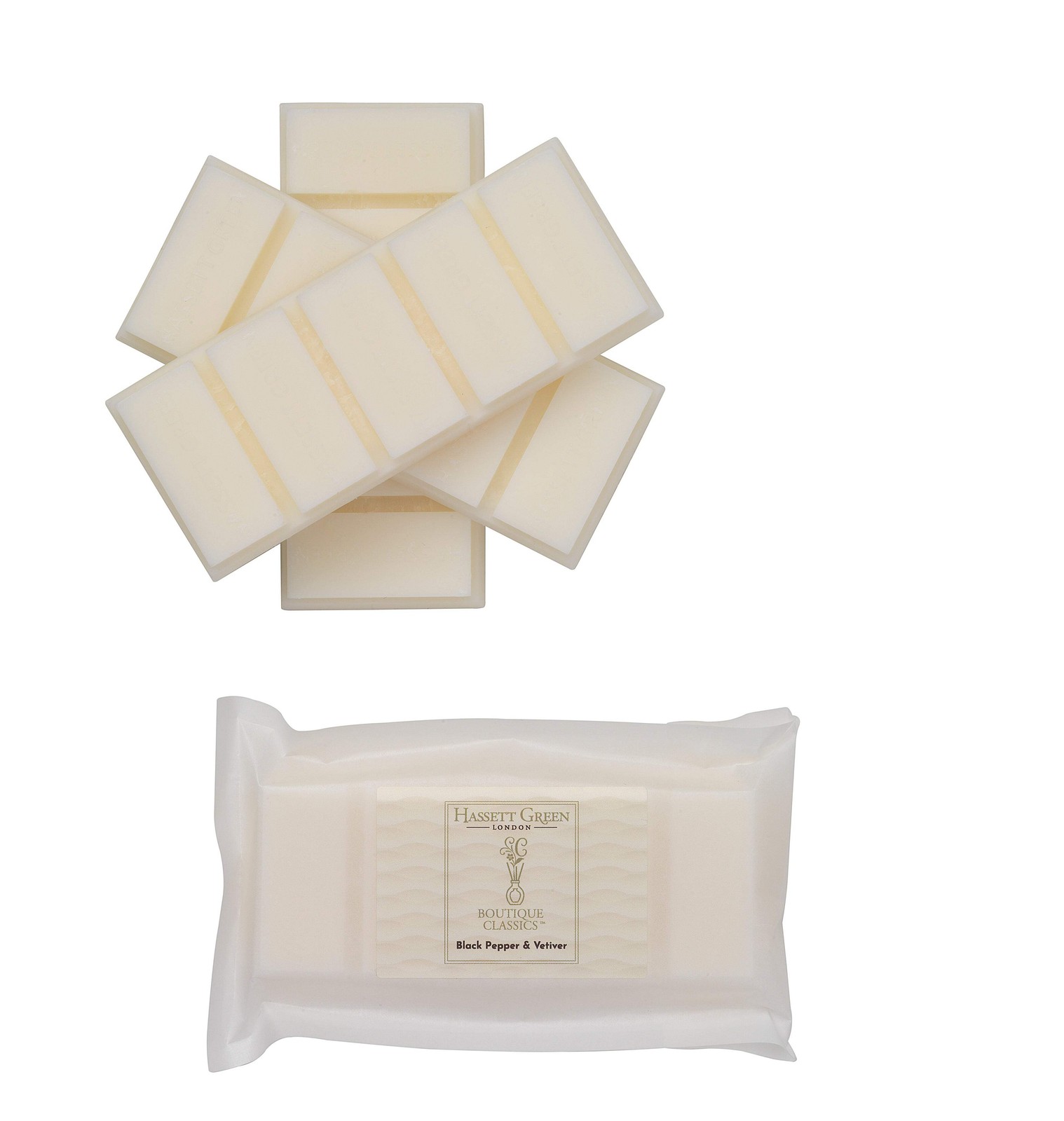 B&Q - Hassett Green LondonBlack Pepper & Vetiver Wax Melts3 X 55G Snap BarsSoy-Free & Paraffin-FreeHandmade In The Uk - Image 2