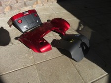 Pride Jazzy 614HD TOP, FRONT, REAR SHROUD Set Plastic Door Battery Cover RED