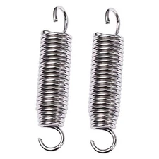 Replacement Bass Drum Foot Pedal Spring 2pcs Stainless Steel for Percussion 