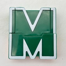 Alpha Bots Letter M Green Orange White Transforming Robot Alphabet Transformers