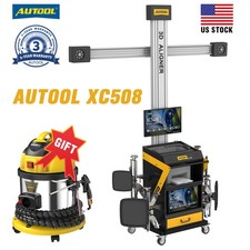 Autool Wheel Alignment Machine Voice 3d Tire Aligner System Mobile Lift Tracking