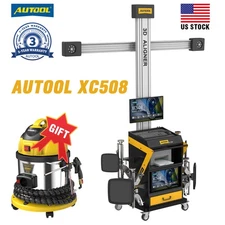AUTOOL Wheel Alignment Machine Voice 3D Tire Aligner System Mobile Lift Tracking