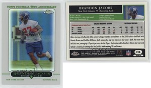 2005 Topps Chrome Refractor Brandon Jacobs #216 Rookie RC